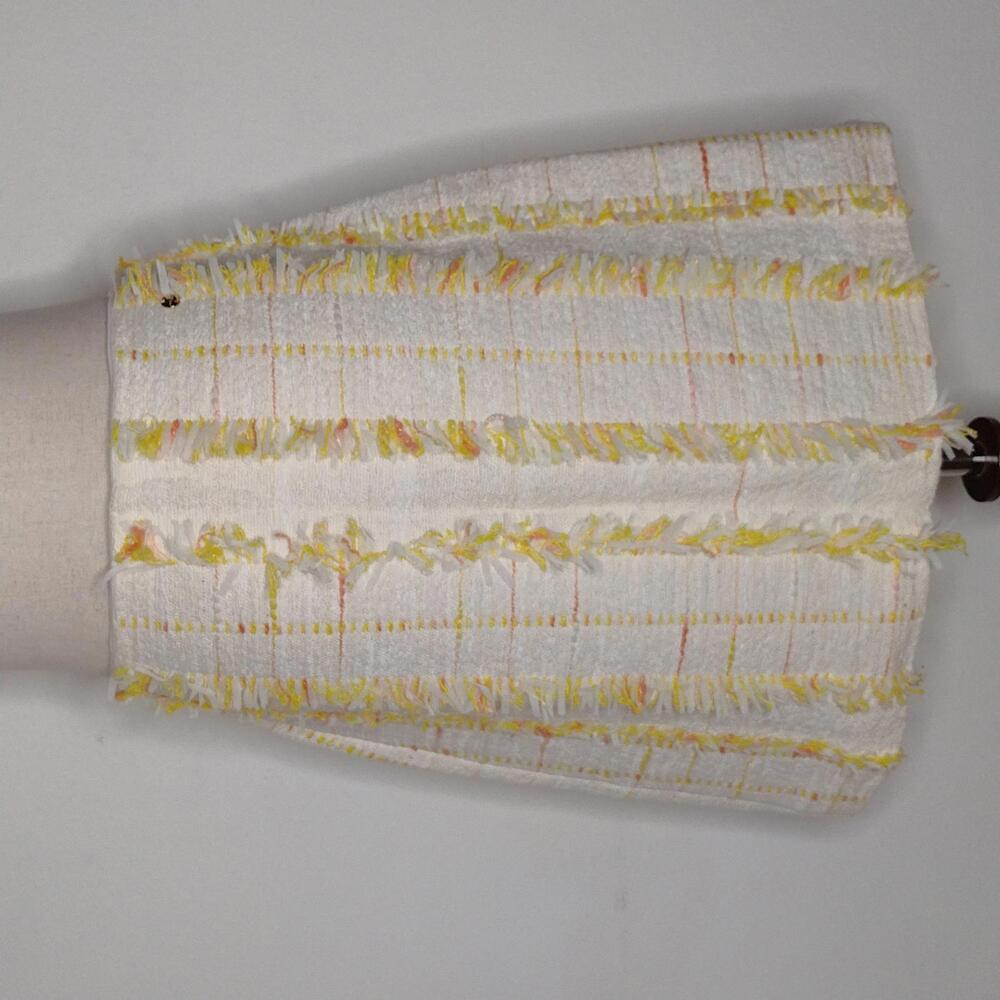 NWT Marc Cain Women's Pale Lemon/Eyelash Skirt Size 6